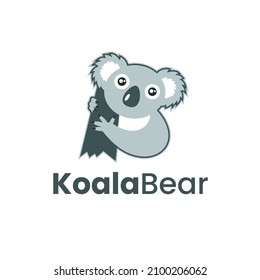 Koala bear logo design. Vector icon.