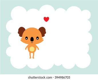 koala bear love card