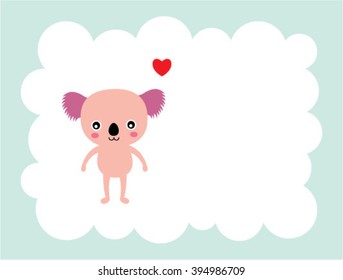 koala bear love card