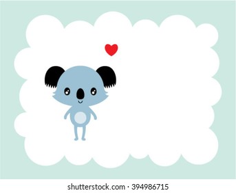 koala bear love card