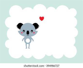 koala bear love card