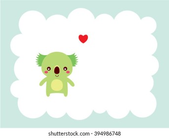 koala bear love card