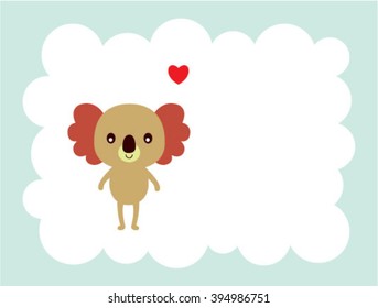 koala bear love card