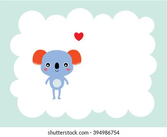 koala bear love card