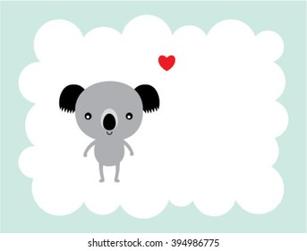 koala bear love card