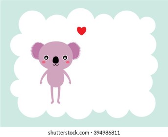 koala bear love card