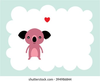 koala bear love card