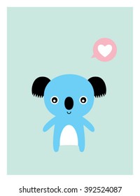 koala bear love greeting card