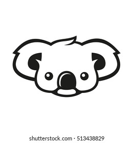 Koala Bear Sign Logo. Vector