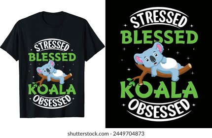 Koala Bear T-Shirt Design, Koala Bear POSTER Design 