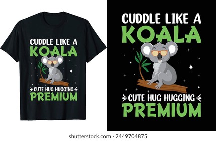 Koala Bear T-Shirt Design, Koala Bear POSTER Design 