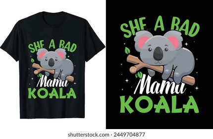 Koala Bear T-Shirt Design, Koala Bear POSTER Design 