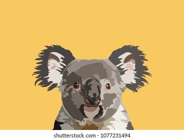 koala bear vector art design