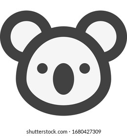 Koala bear - vector icon