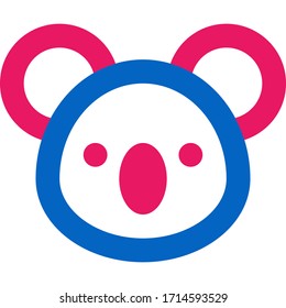 Koala, bear - vector icon