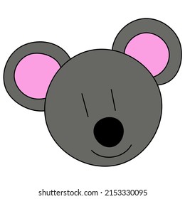 koala bear vector isolated on background