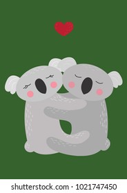 Koala bears couple