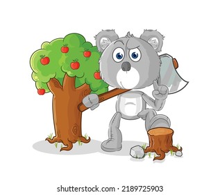 the koala Carpenter illustration. character vector