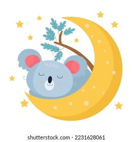 Koala Cartoon Characters suitable for children's clothing designs