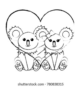 Koala cartoon design