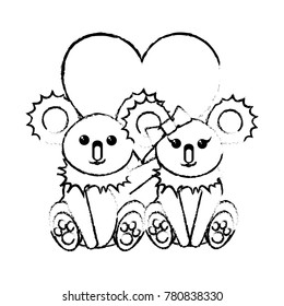 Koala cartoon design