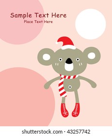 koala christmas card