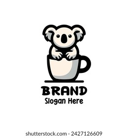 Koala Coffee Logo - Vector