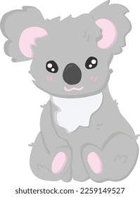 Vector de color Koala, impresión, ilustración