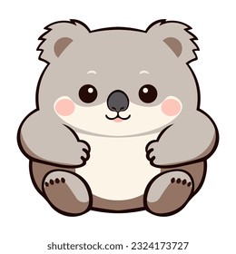 koala linda pequeña ilustración del vector animal