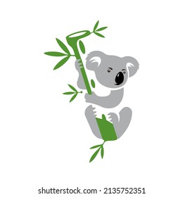 Koala cute vector. koala logo Illustration, an Australian animal.