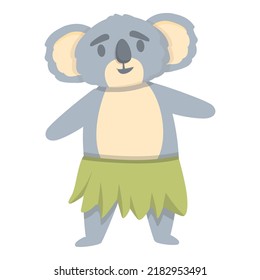 Koala dancing icon cartoon vector. Cute bear. Australia baby