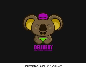 Koala Delivery Courier Logo Design