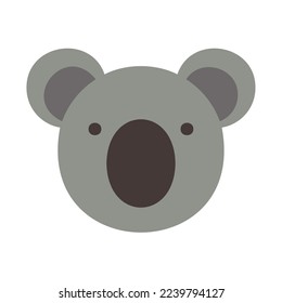 Koala Gesicht flach Symbol einzeln