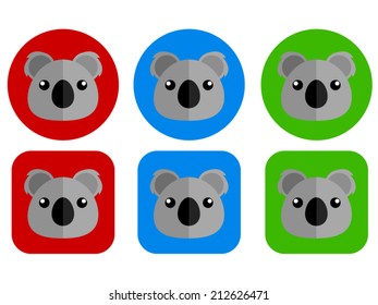 Koala flat icon