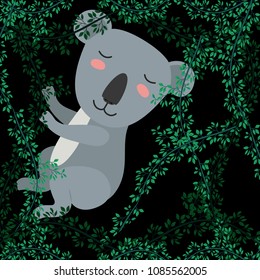 koala in the forest scene