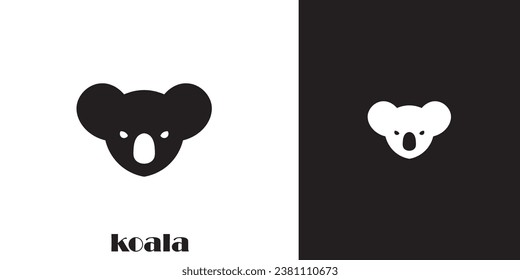 koala head logo with minimalistic design