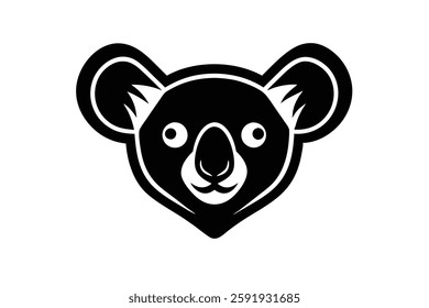A koala head vector illustration 