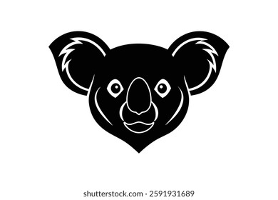 A koala head vector illustration 