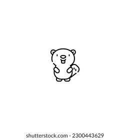 koala icon with black color