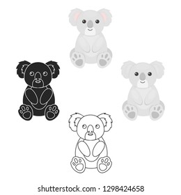 Koala icon cartoon. Singe animal icon from the big animals cartoon.