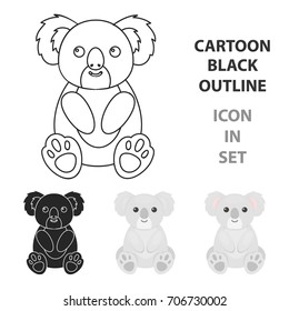 Koala icon cartoon. Singe animal icon from the big animals cartoon.