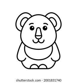 Koala icon. Icon design. Template elements