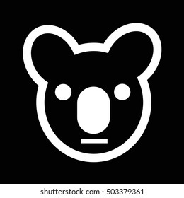 Koala icon illustration idesign