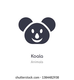 koala icon. isolated koala icon vector illustration from animals collection. editable sing symbol can be use for web site and mobile app