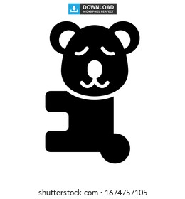 koala icon or logo isolated sign symbol vector illustration - high quality black style vector icons
