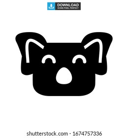 koala icon or logo isolated sign symbol vector illustration - high quality black style vector icons

