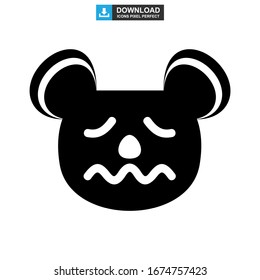 koala icon or logo isolated sign symbol vector illustration - high quality black style vector icons
