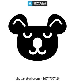 koala icon or logo isolated sign symbol vector illustration - high quality black style vector icons
