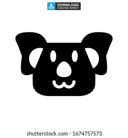 koala icon or logo isolated sign symbol vector illustration - high quality black style vector icons
