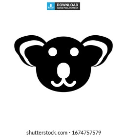 koala icon or logo isolated sign symbol vector illustration - high quality black style vector icons

